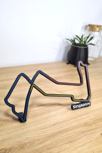 Singapore Prix track with sectors