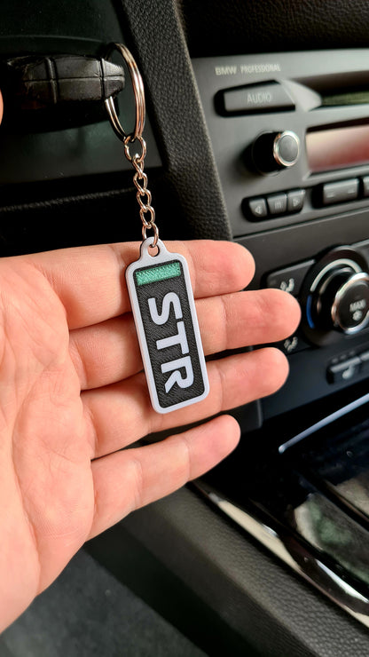 Gepersonaliseerde F1-autosleutelhanger met F1-letternamen