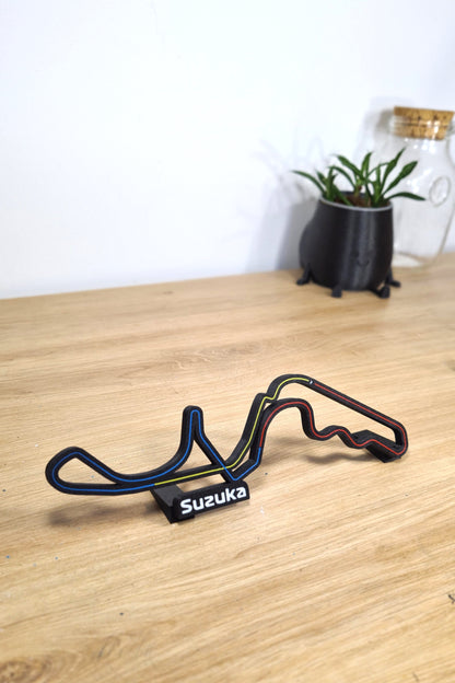 Grand Prix-circuit van Suzuka met sectoren