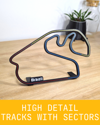 Austin Grand Prix track with sectors