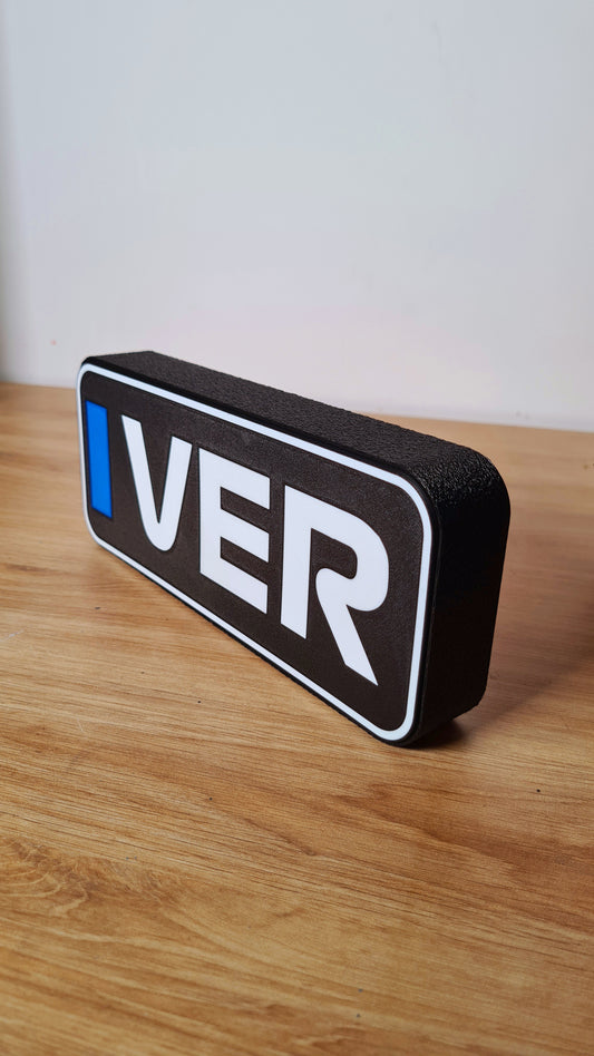 Gepersonaliseerde Redbull Max Verstappen F1 Led Light Box met F1 3-letternamen