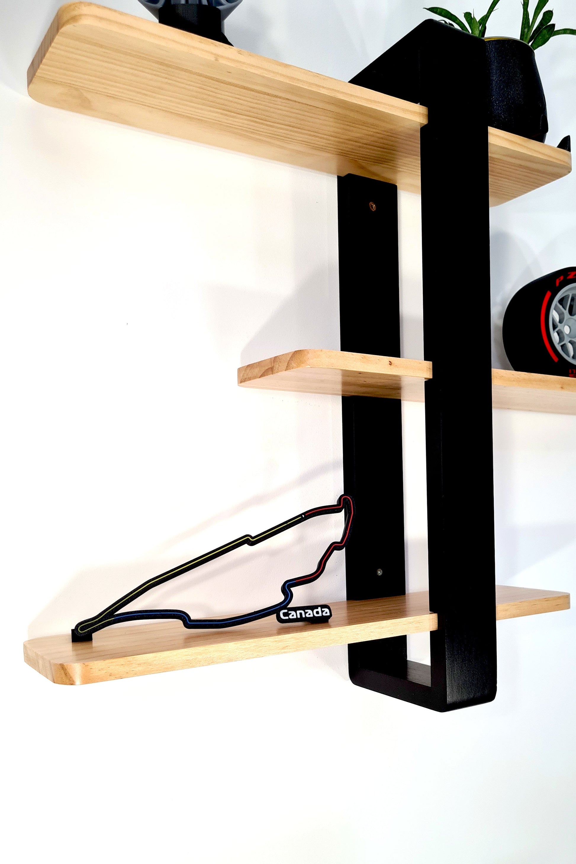 Black 3D Circuit Gilles Villeneuve track replica, Canada Formula 1 Grand Prix F1 fan gift