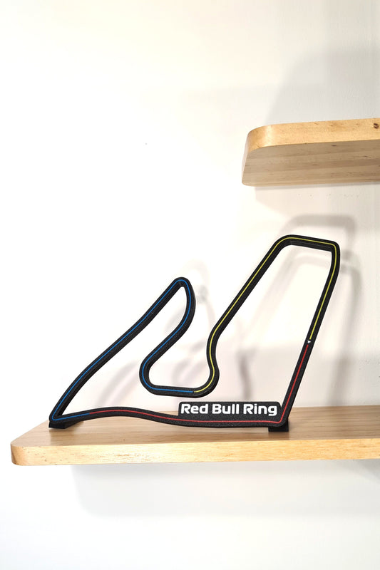 Red Bull Ring F1 circuit 3D track display model with colorful details, perfect Formula 1 fan gift.