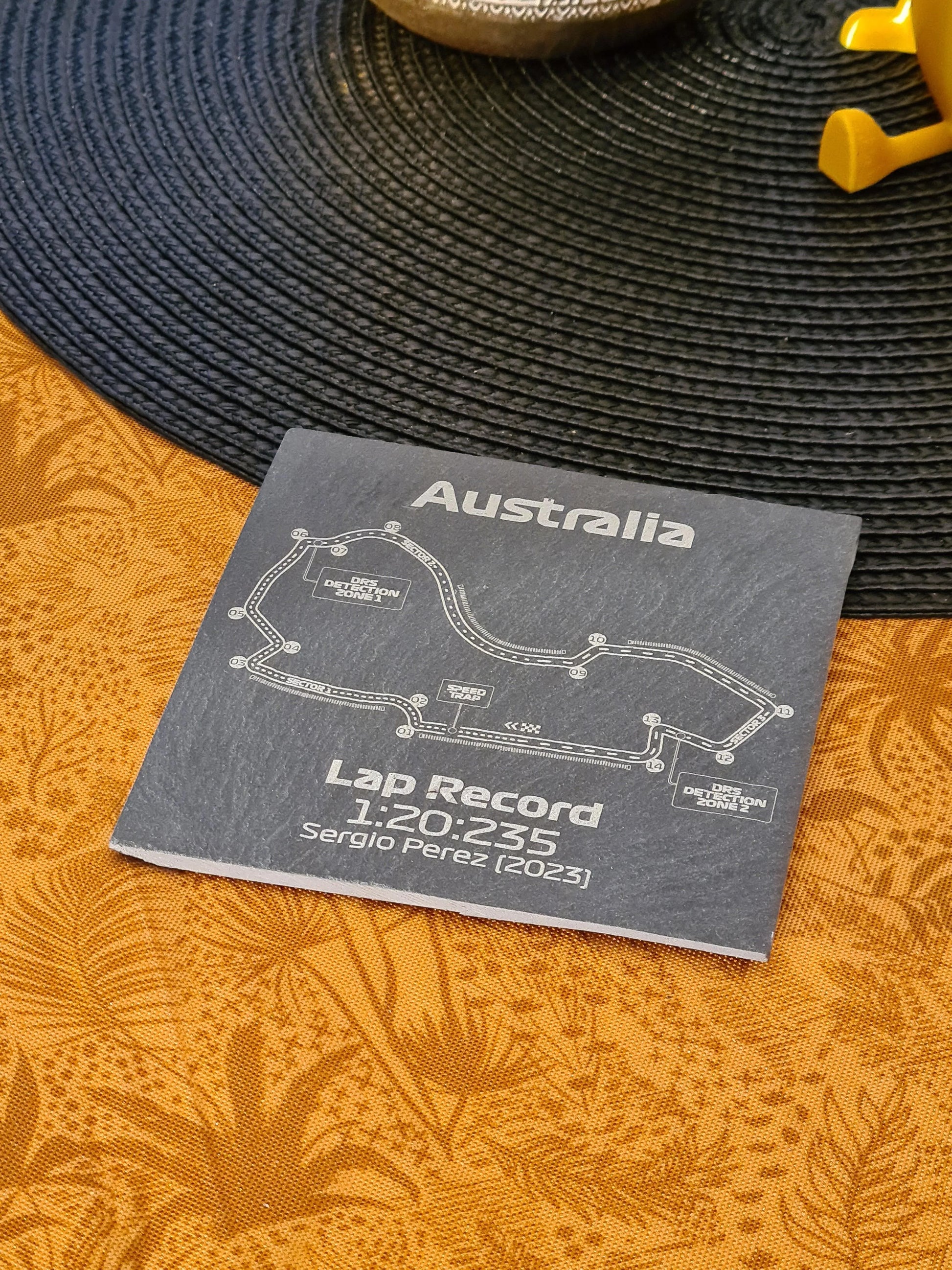 Australian Formula 1 track glass coasters - 10x10cm - MyLoveForCars