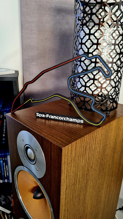 Spa-Francorchamps Formula 1 circuit 3D printed track model, ideal F1 fan gift