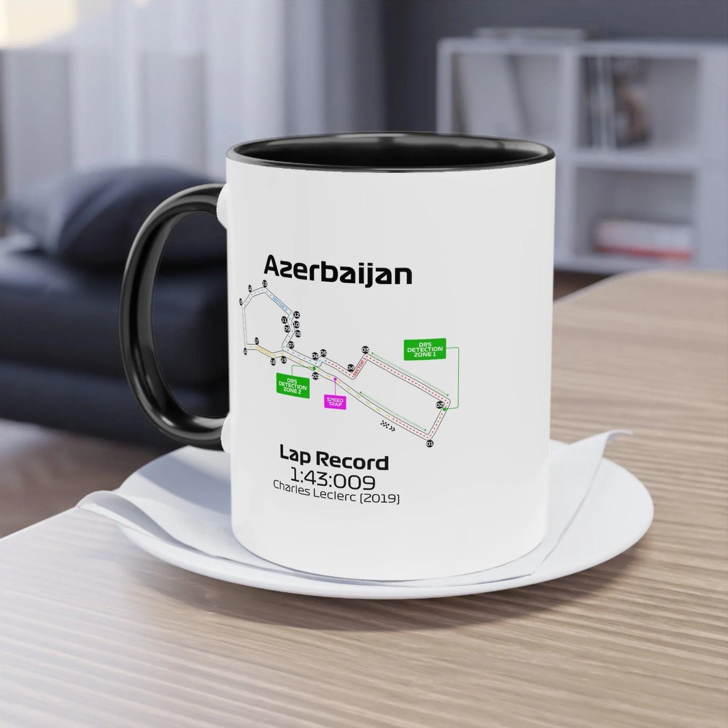 Azerbaijan Grand Prix Mug - MyLoveForCars