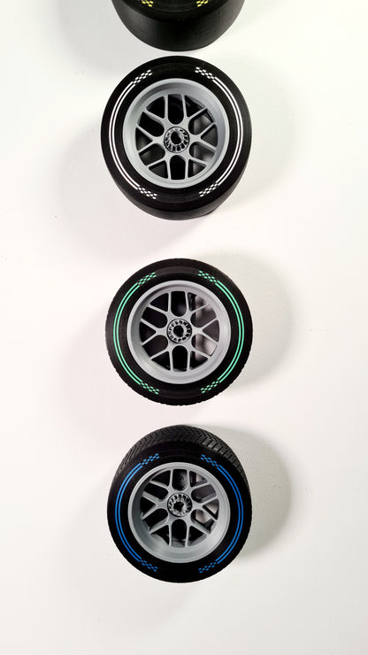 Customizable F1 INTER Tyre - Wheel Replica — Green Edition 2026