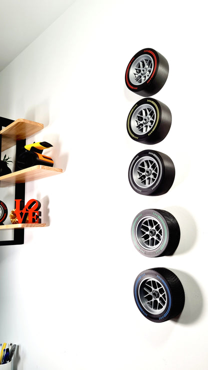 Customizable F1 WET Tyre - Wheel Replica — Blue Edition 2026