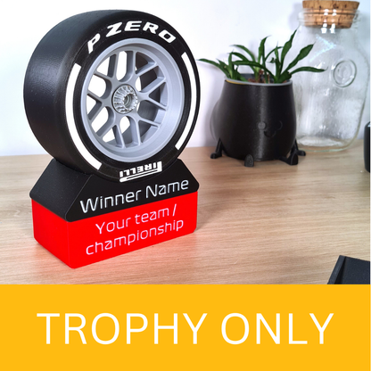 Customizable F1 Trophy for our wheel replica - TROPHY ONLY